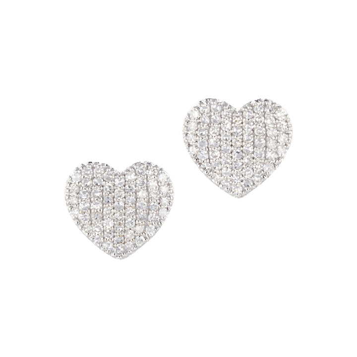 Phillips House 14K Yellow Gold 0.54ctw Diamond Mini Infinity Heart Stud Earrings - E1776DY