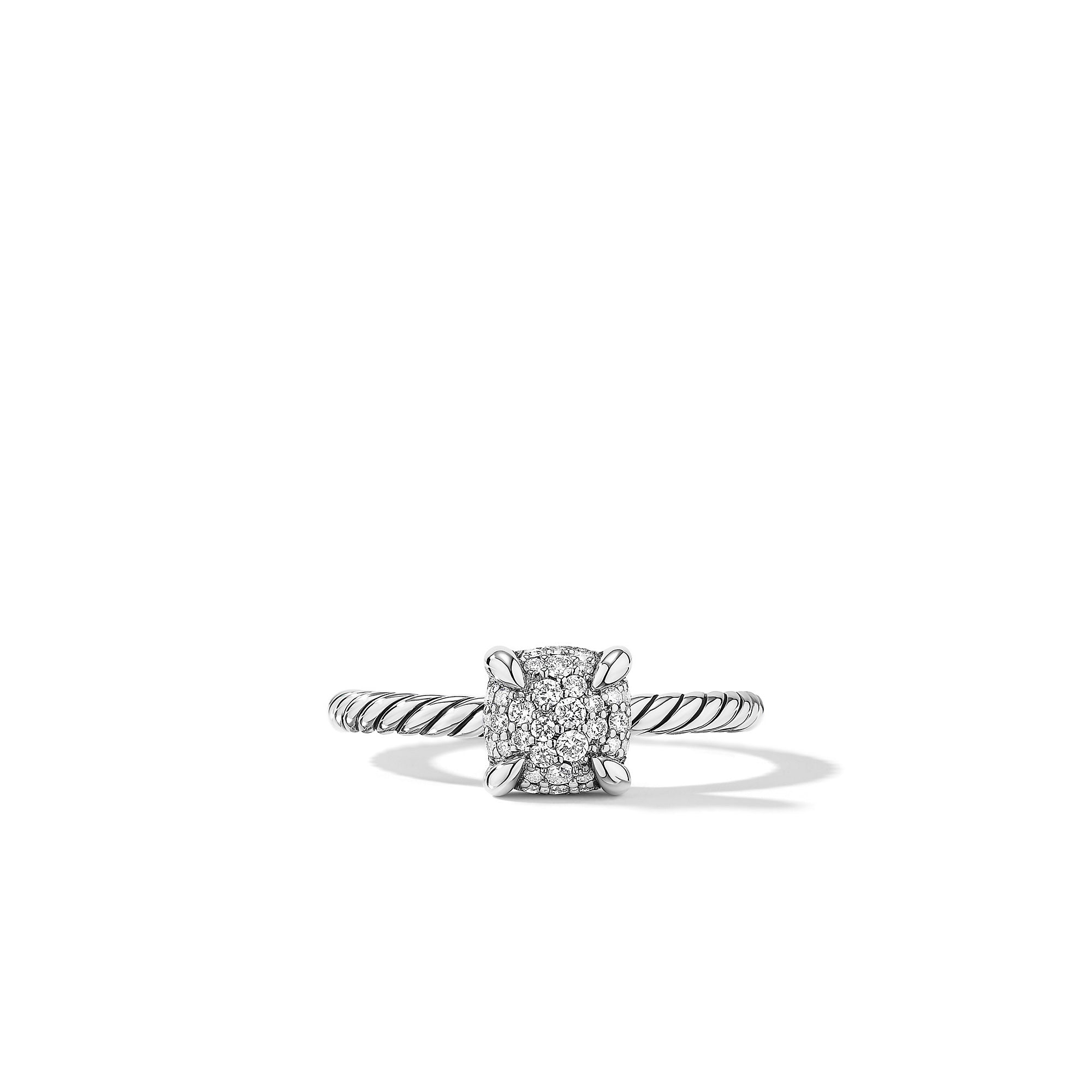 David Yurman Petite Chatelaine Ring with Full Pave Diamonds- R14291DSSADI6