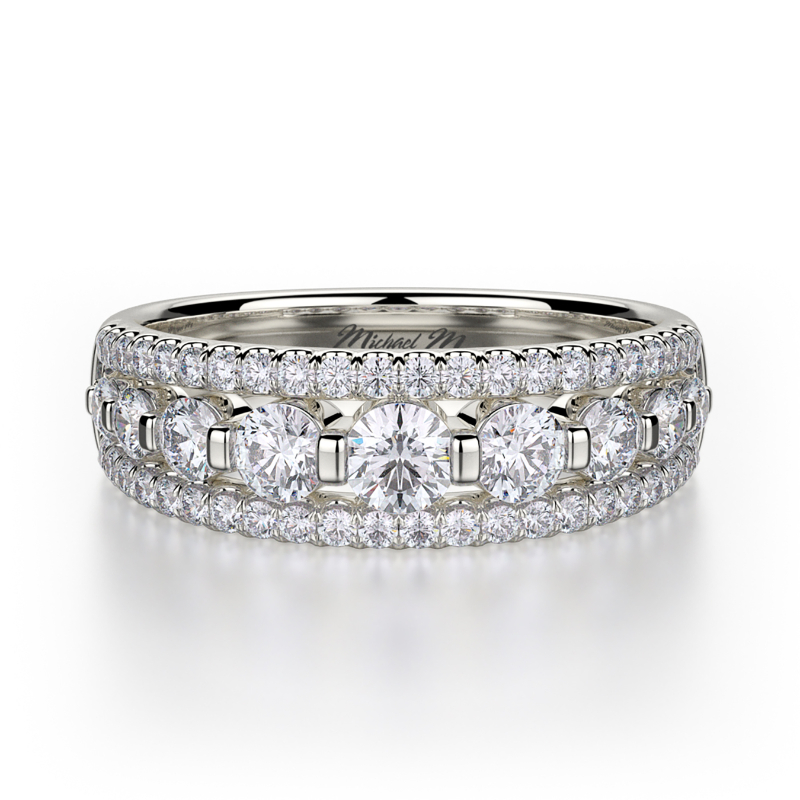 R306B Women's White Gold Wedding Ring