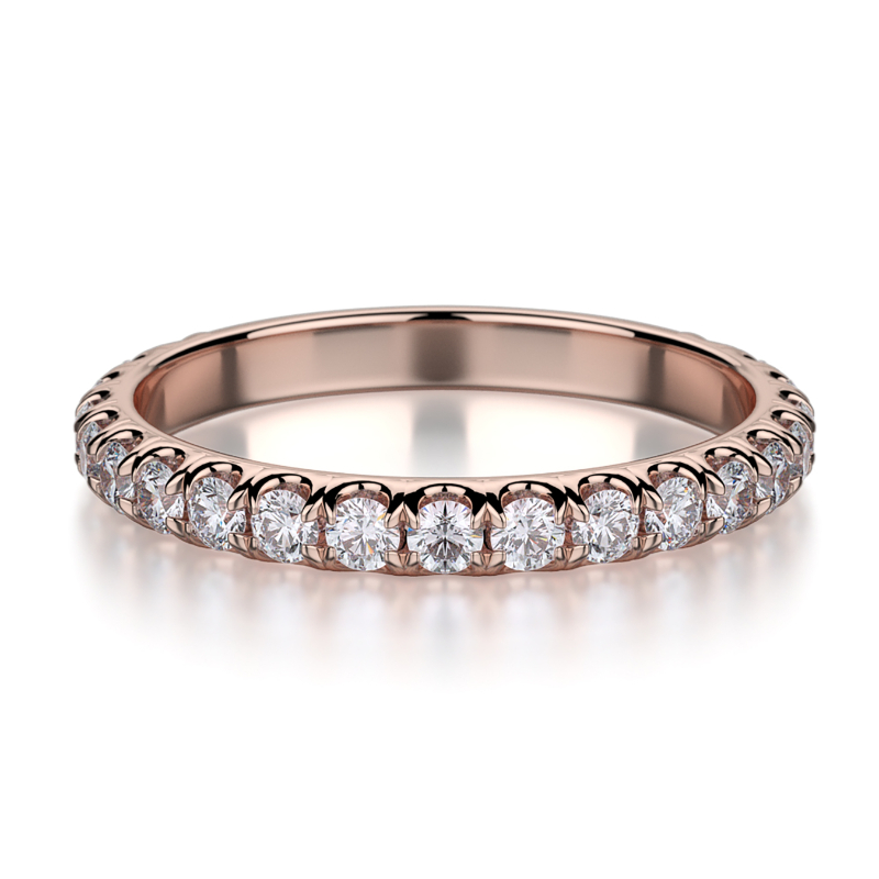 R320B Women's Rose Gold Wedding Ring