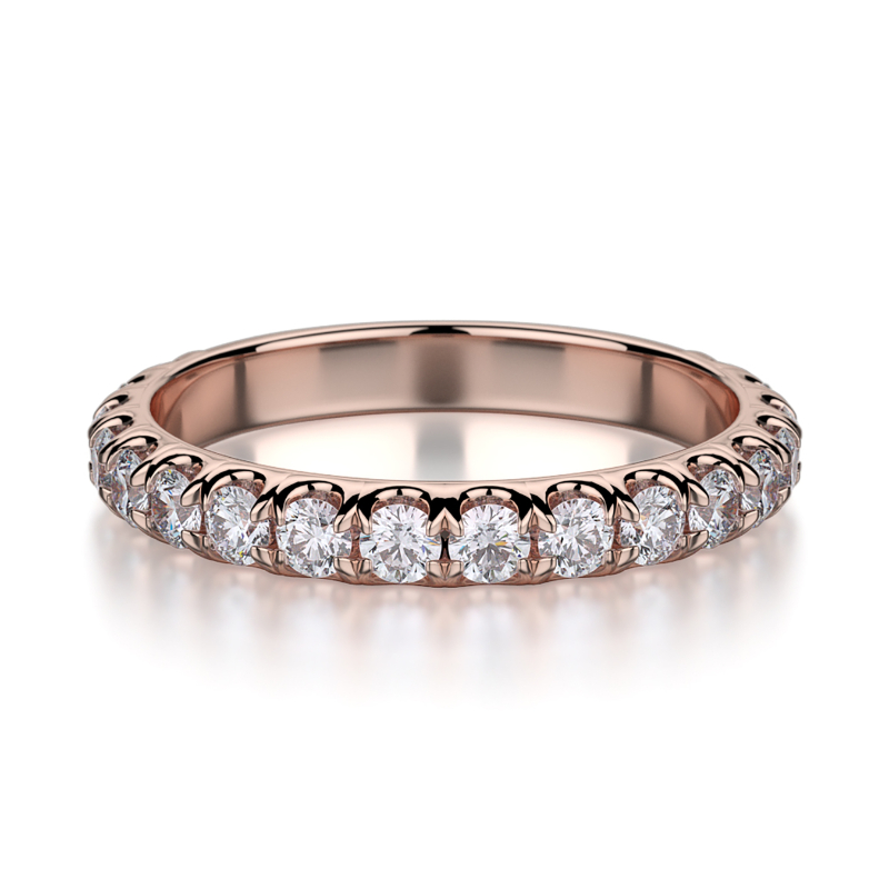 R320LB Women's Rose Gold Wedding Ring