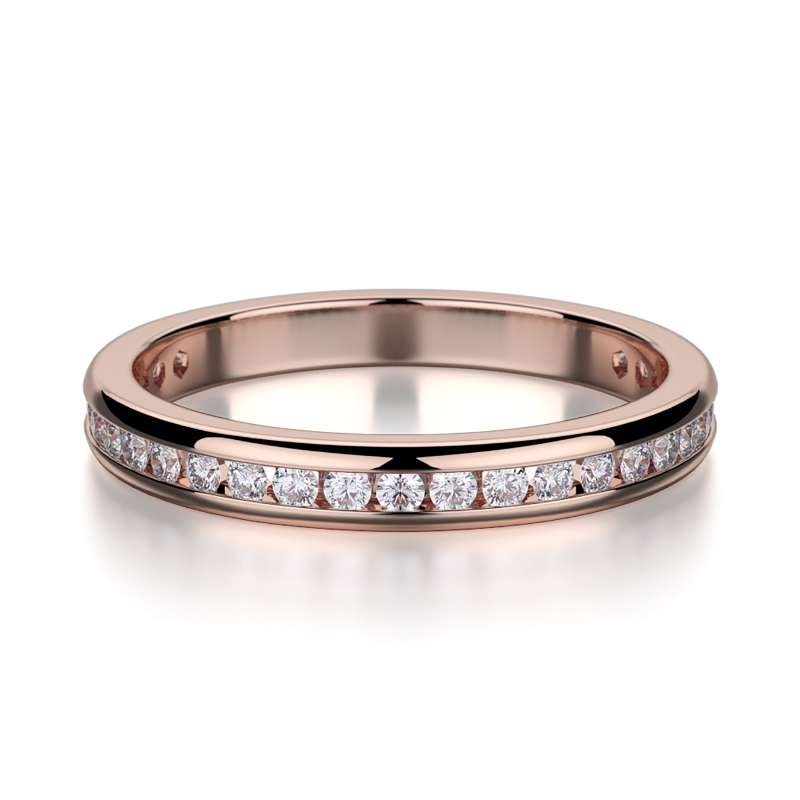 R461SB Women's Rose Gold Wedding Ring
