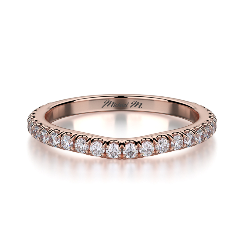 R490B Women's Rose Gold Wedding Ring