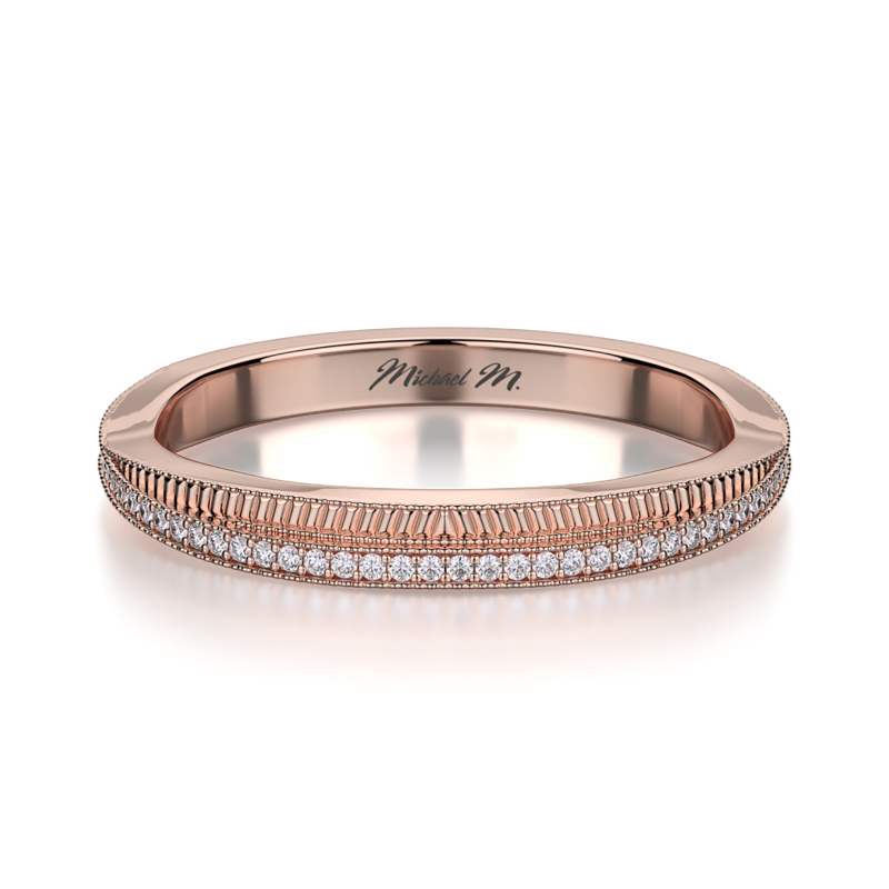 R575B Women's Rose Gold Wedding Ring