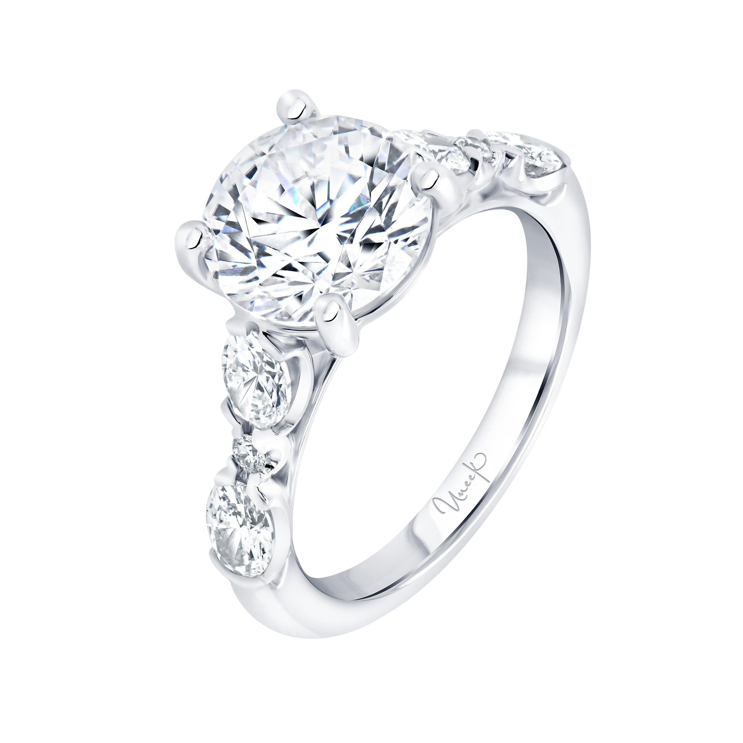 0.93ctw Round Engagement Ring