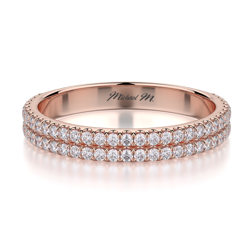 R688B Women's Rose Gold Wedding Ring