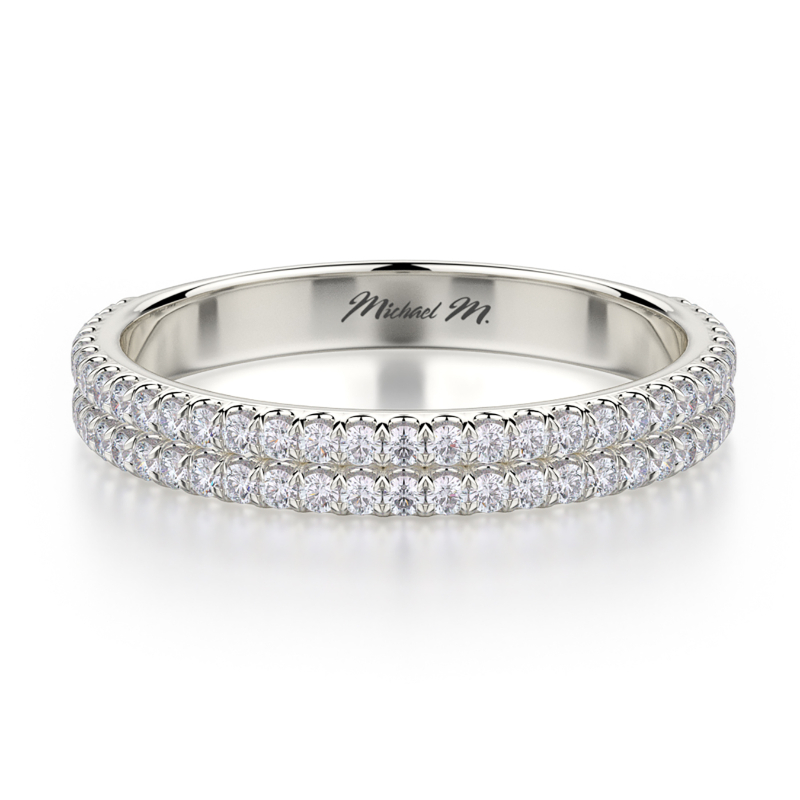 R688B Women's White Gold Wedding Ring