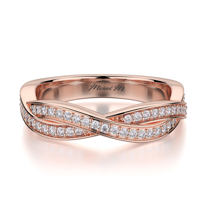 R709B Women's Rose Gold Wedding Ring