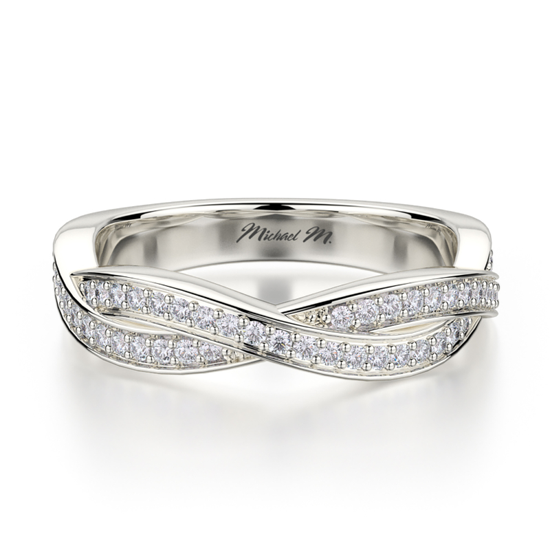 R709B Women's White Gold Wedding Ring