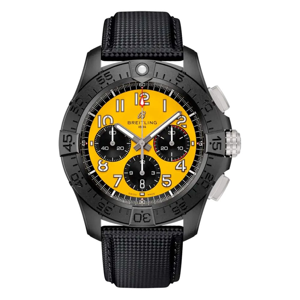 Breitling SB0147101I1X2 Avenger B01 Chronograph 44 Night Mission Yellow Dial Watch