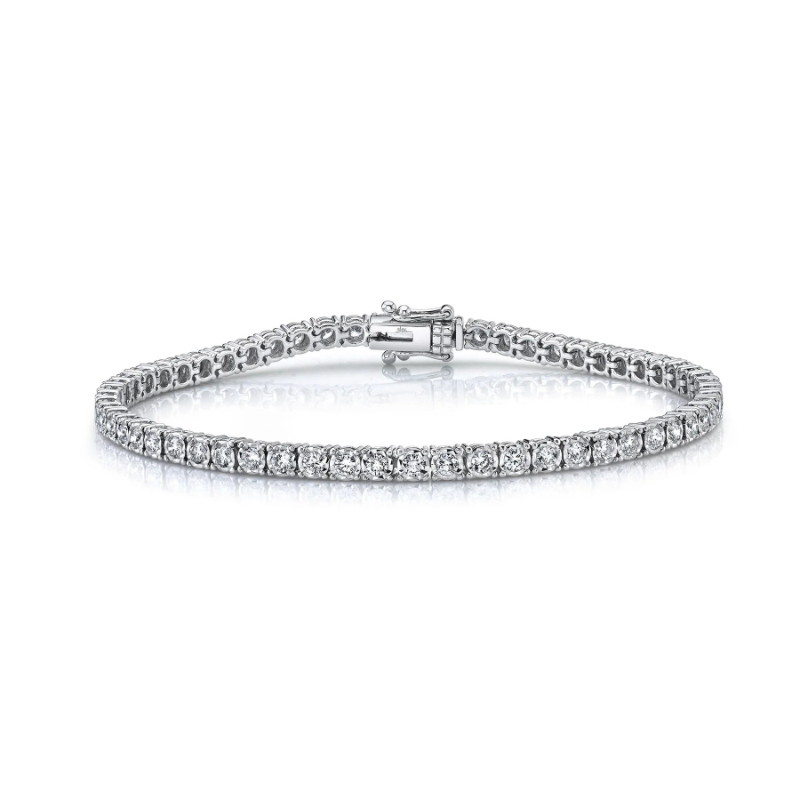14K White Gold Diamond Tennis Bracelet