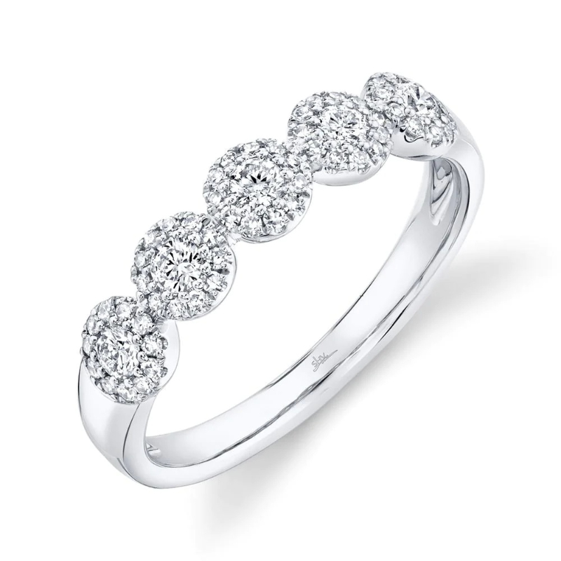 Shy Creation 0.40CT 14K White Gold Diamond Lady's Band