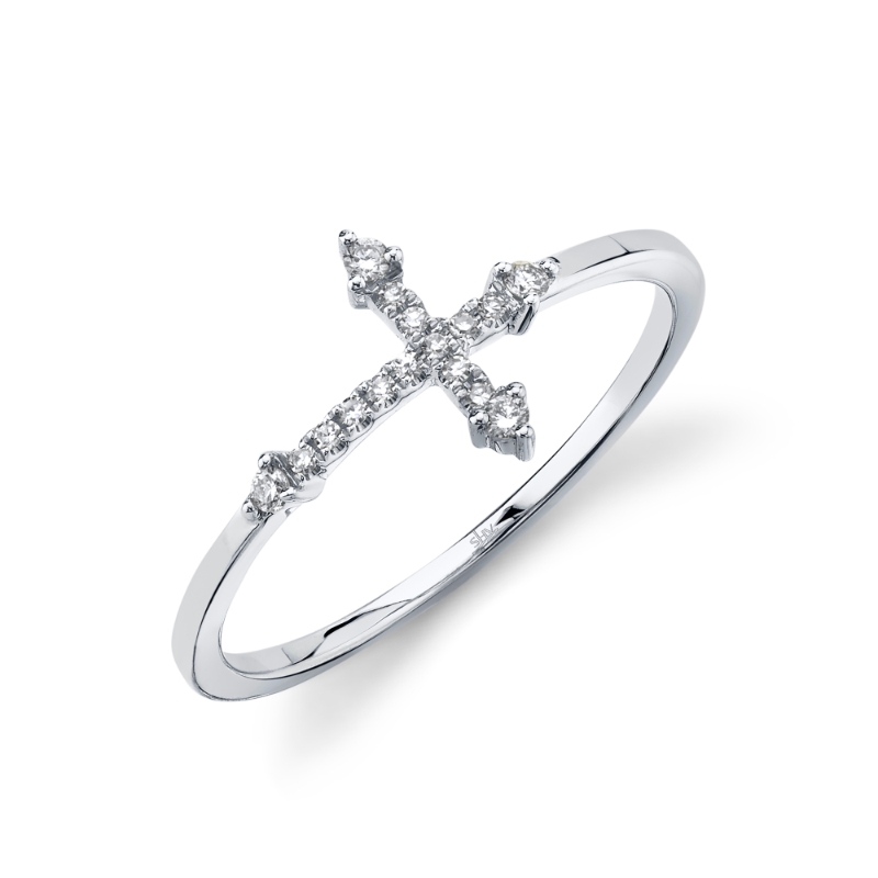 SC55008654 Kate 0.09CT Diamond Cross Ring