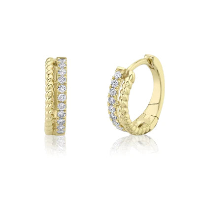 0.19ctw Diamond Huggie Earring