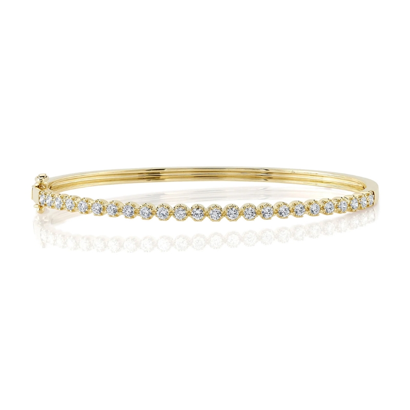 0.94ct Diamond Crown Setting Bangle