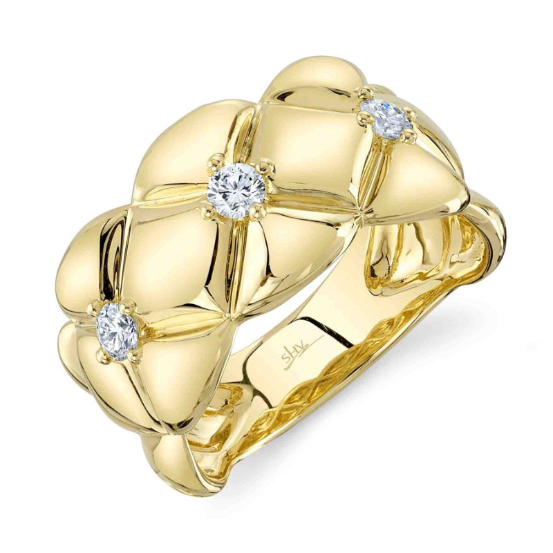 Shy Creation SC55025001 0.25CT Yellow Gold Diamond Ring