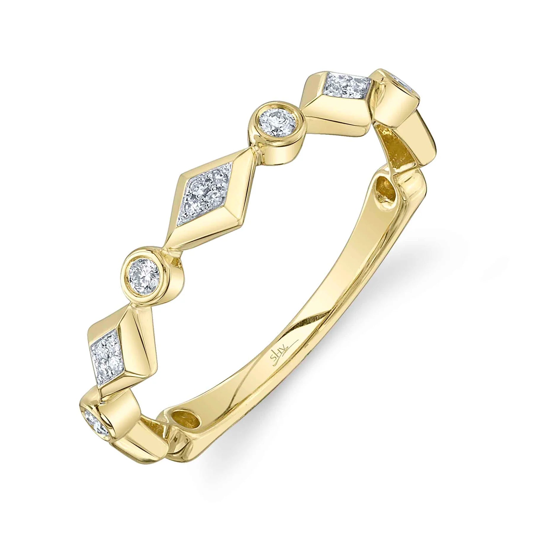 0.11ctw Diamond Geo Cut Ring