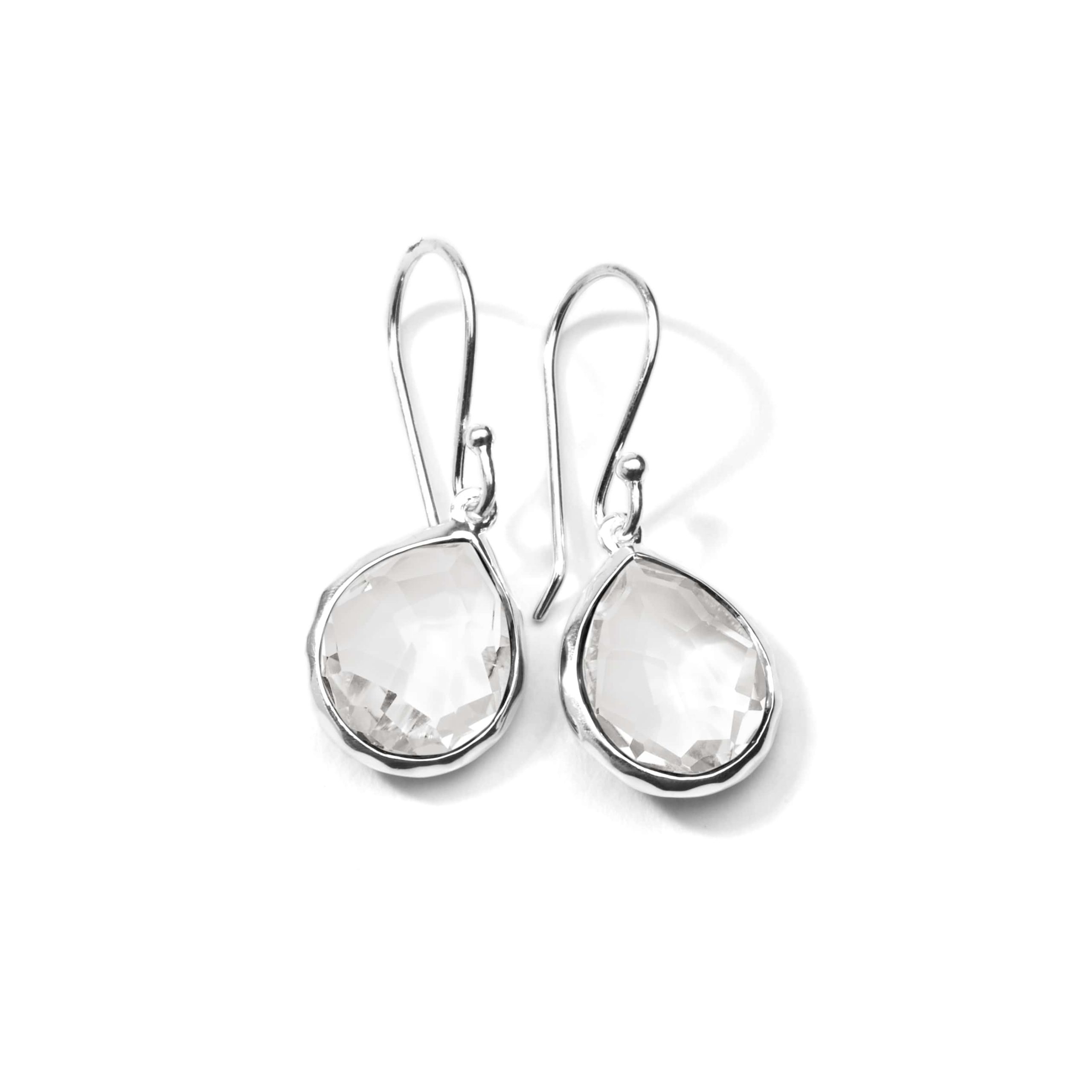 Rock Candy® Mini Teardrop Earrings 925 SILVER IN ROCK CRYSTAL