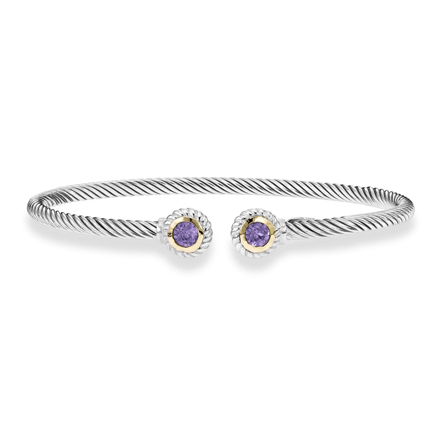 Phillip Gavriel Amethyst Twist Cuff