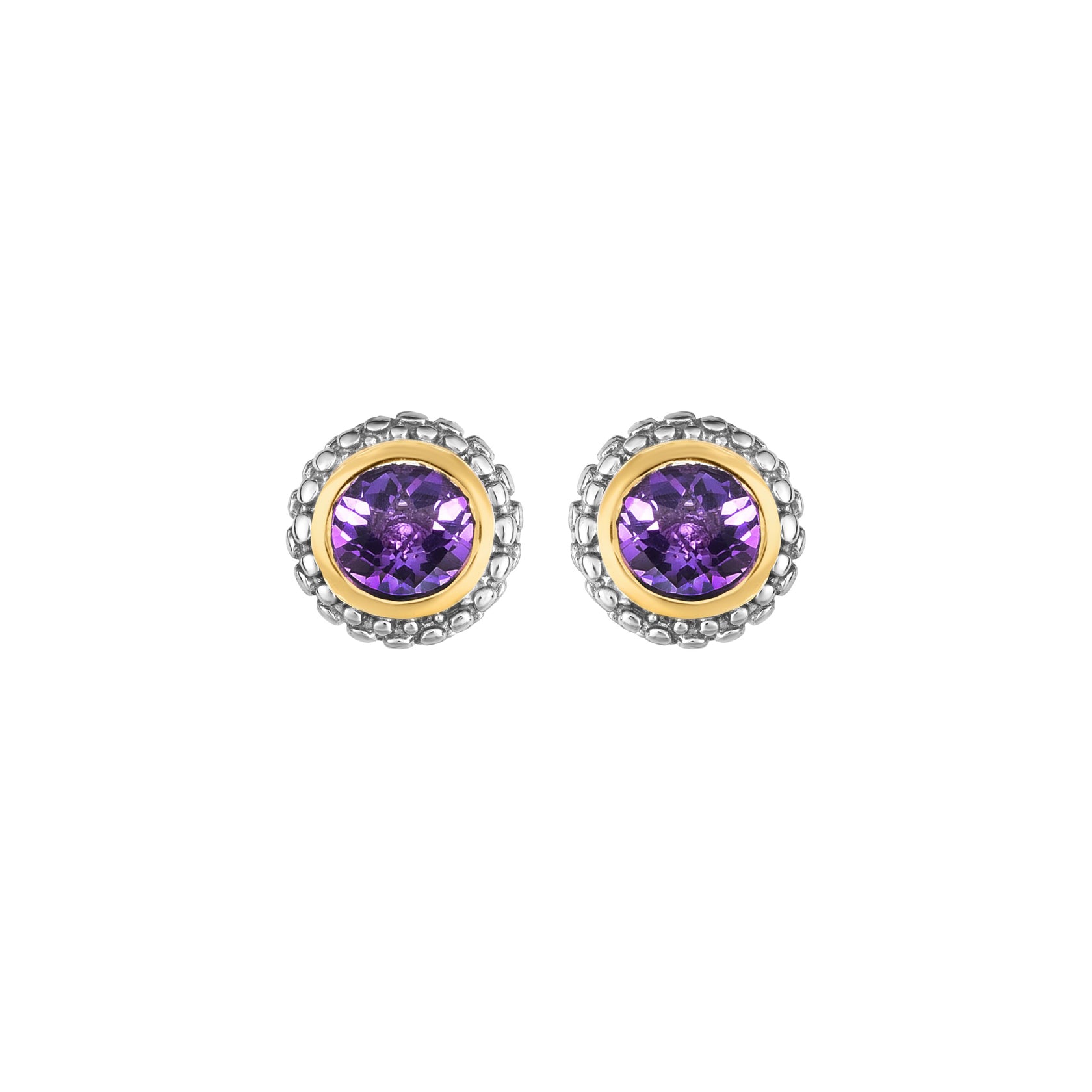 Phillip Gavriel Silver Amethyst Earrings