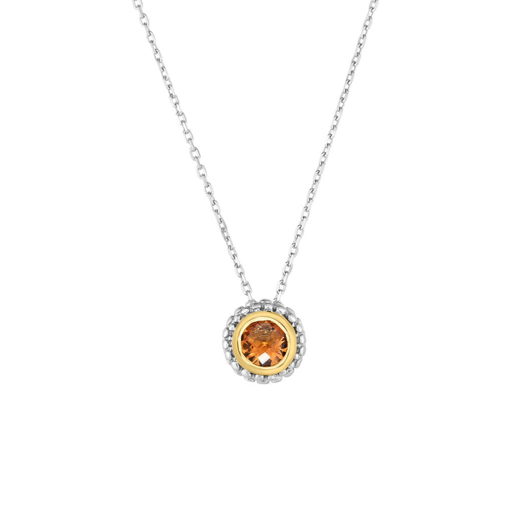 Phillip Gavriel Silver Citrine Pendant