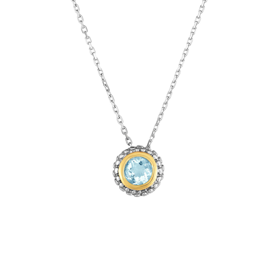 Phillip Gavriel Silver Aquamarine Pendant