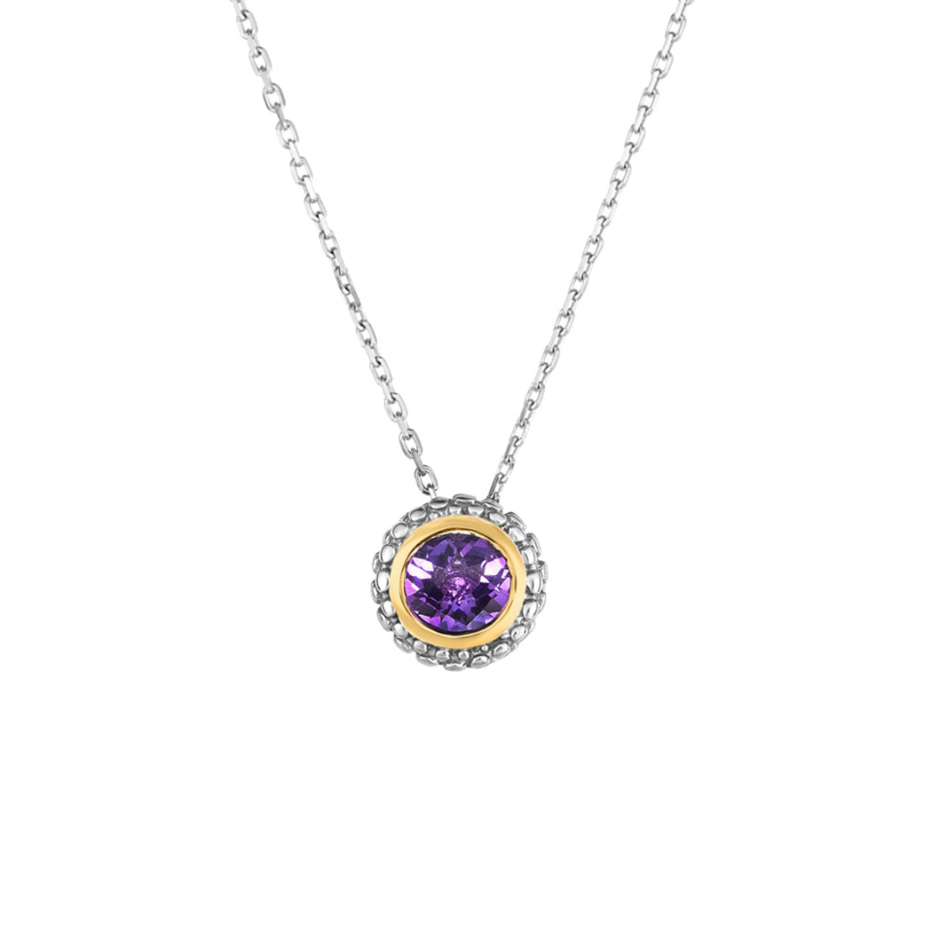 Phillip Gavriel Silver Amethyst Pendant