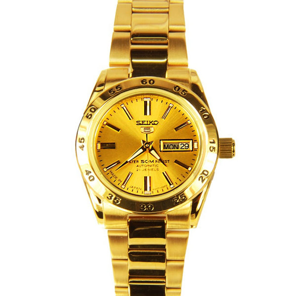 Seiko Women's SYMG44J1 Seiko 5 Gold-Tone Stainless Steel Watch