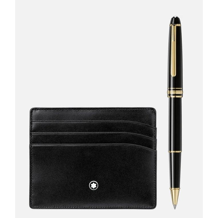 Meisterstück Gold line Classique Rollerball and Credit Card Holder