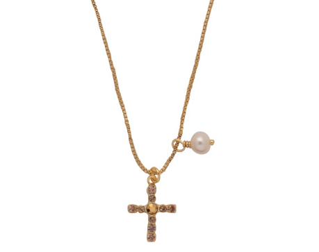 Joelle Cross Pendant Necklace