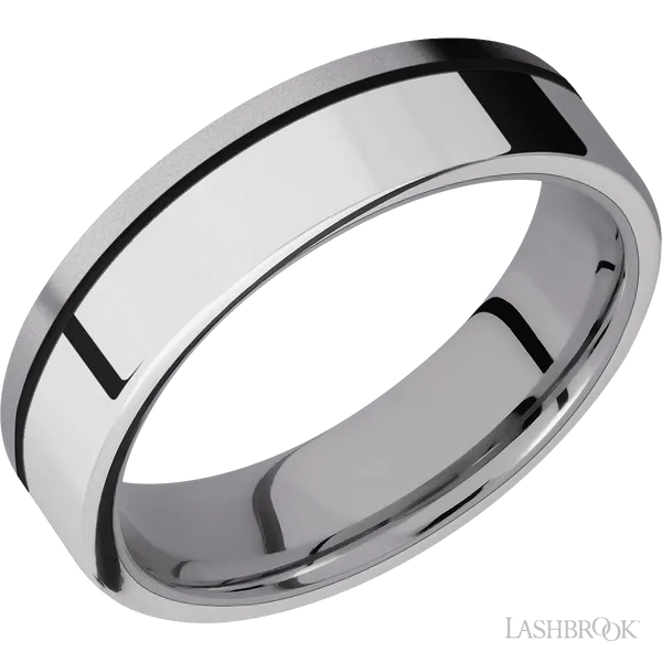 Tantalum with Bead Finish and Sterling Silver Inlay