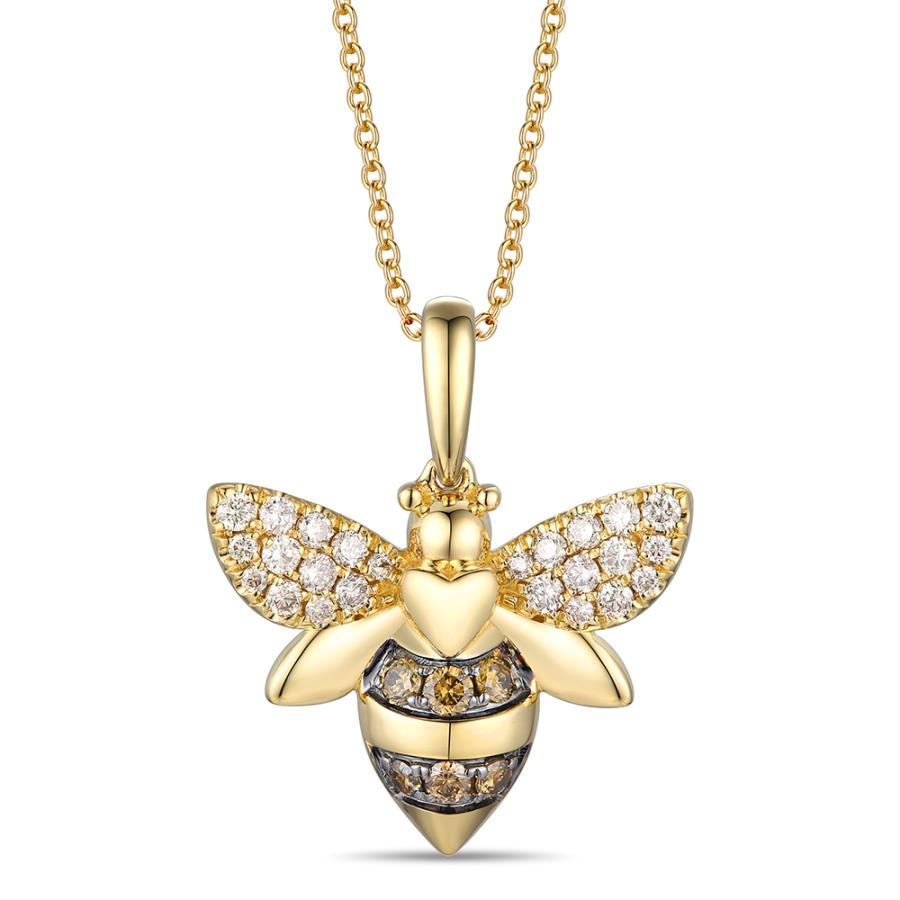 Le Vian Creme Brulee® Pendant featuring Chocolate Diamonds® , Nude Diamonds™ set in 14K Honey Gold™