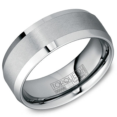 Brushed Tungsten Carbide Wedding Band