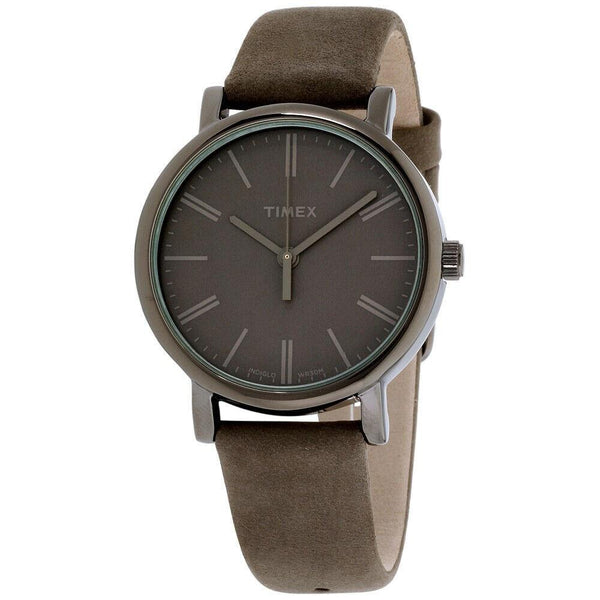 Timex Women's TW2P96400 Originals Grey Leather Watch