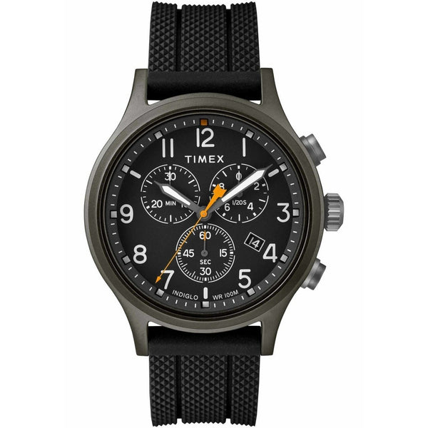 Timex Men's TW2R60400 Allied Chrono Chronograph Black Silicone Watch