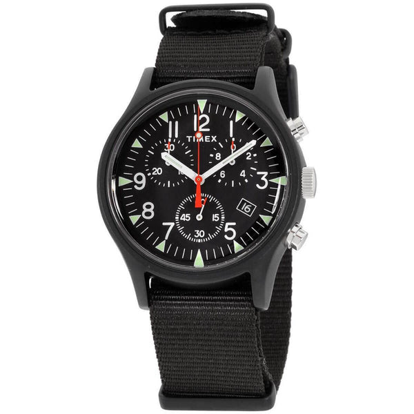 Timex Men's TW2R67700VQ MK1 Chronograph Black Nylon Watch