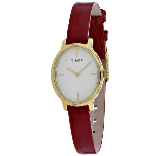 Timex Women's TW2R94700 Milano Red Leather Watch