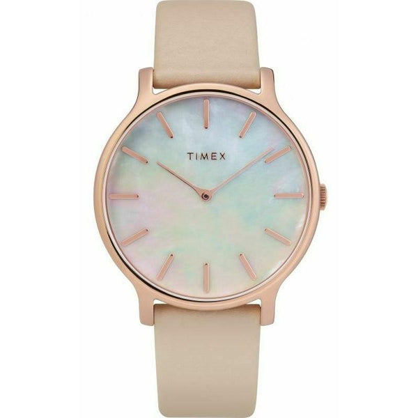 Timex Women's TW2T35300VQ Metropolitan Transcend Pink Leather Watch