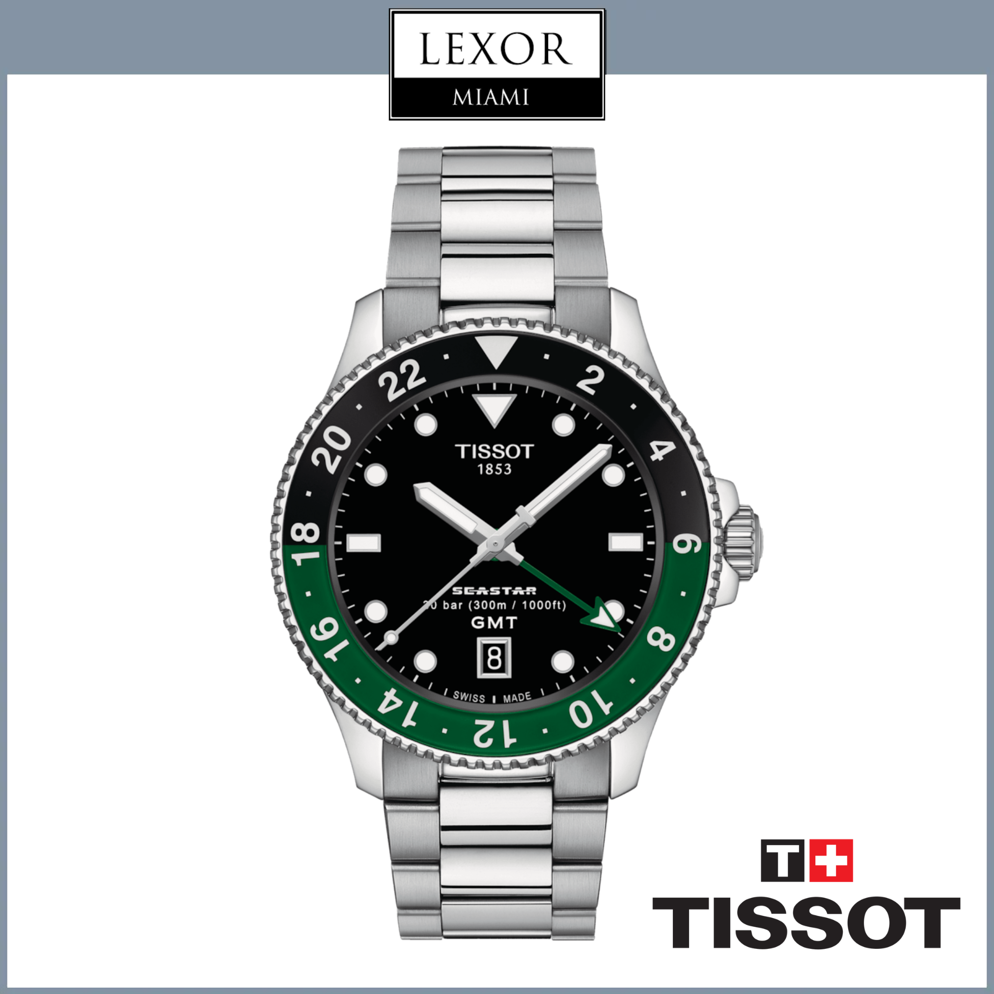 Tissot Seastar 1000 Quartz GMT T1208521105100 Men