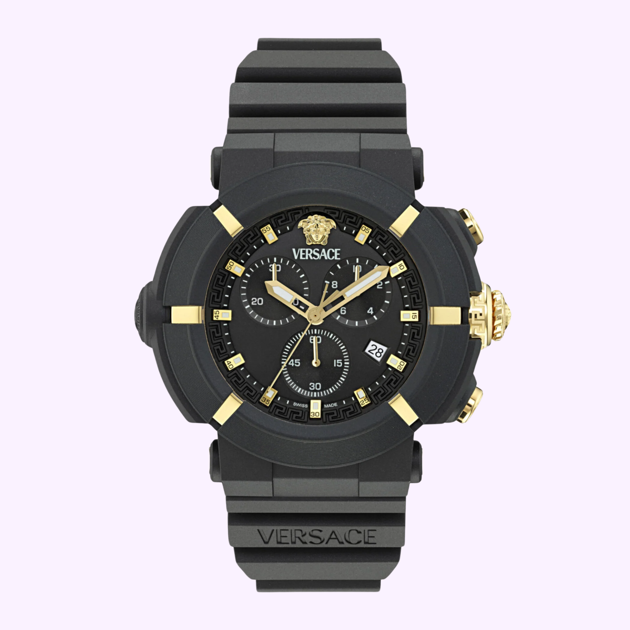 Versace Real Active Chrono Silicone Watch VE0L00125 upc 198218470439