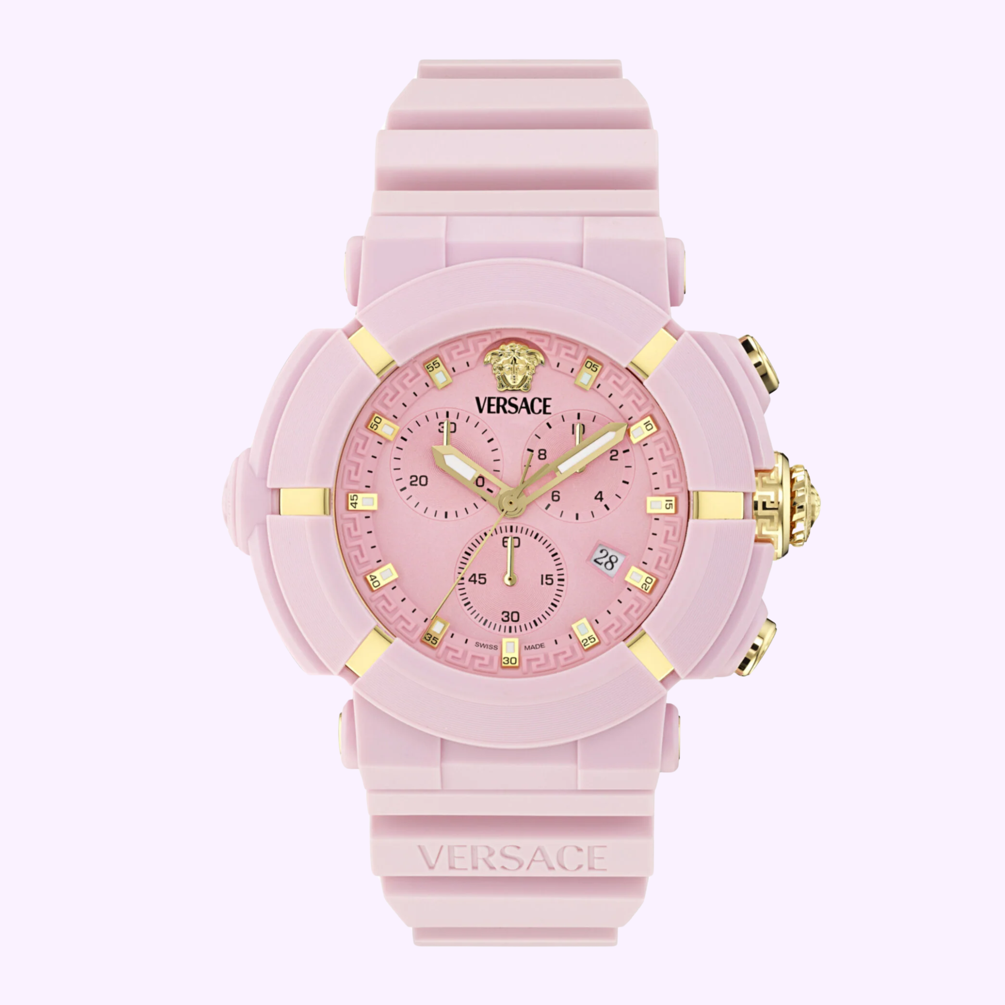 Versace Real Active Chrono Silicone Watch VE0L00425 upc 198218470460