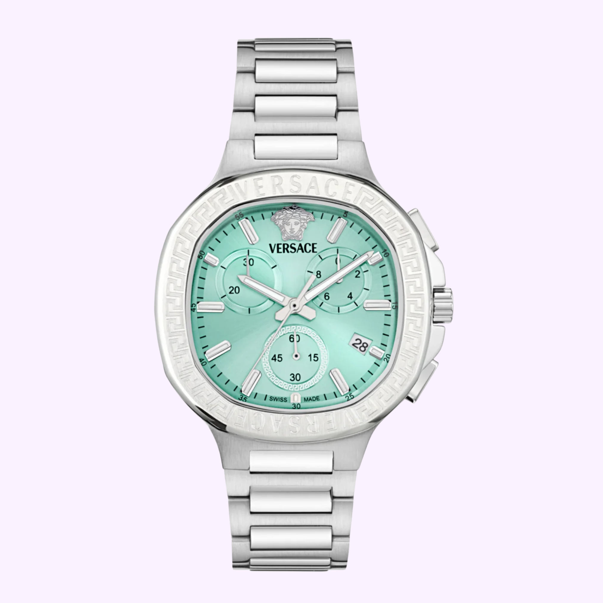 Versace VEVCA0324 V-Chrono Square Bracelet Watch upc 198218260825