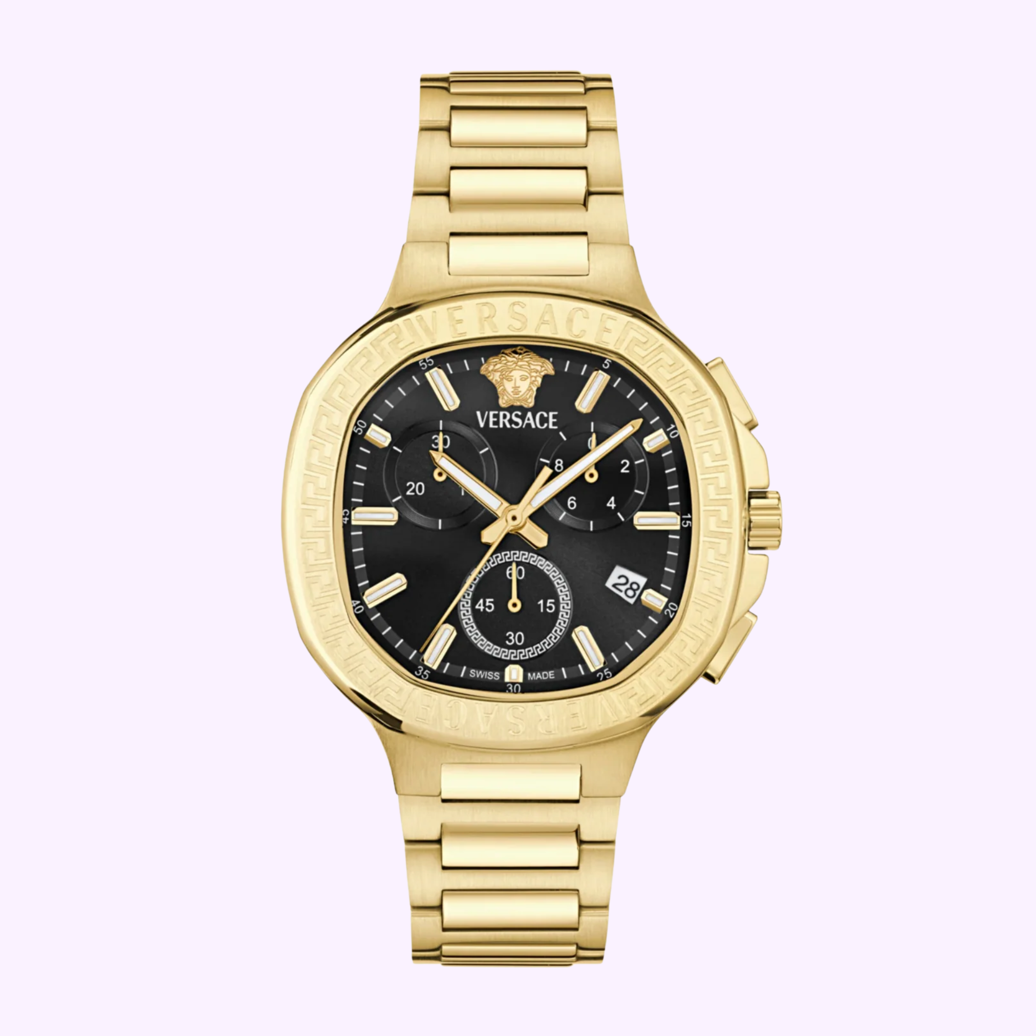 Versace VEVCA0724 V-Chrono Square Bracelet Watch upc 198218260863