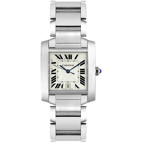 Cartier Men's W51002Q3 Tank Automatic Stainless Steel Watch