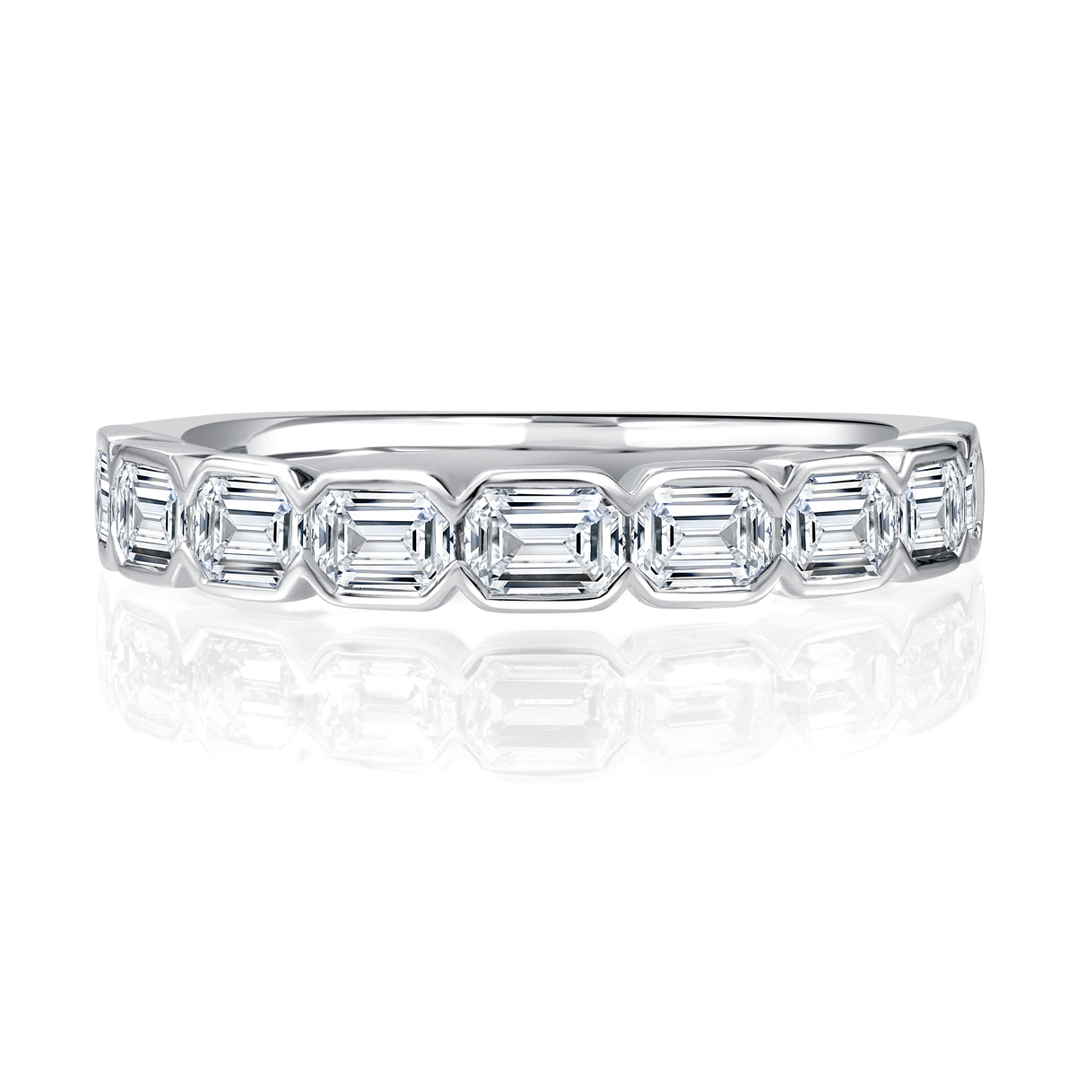 14KT WHITE GOLD DIAMOND BAND 1.35CT
