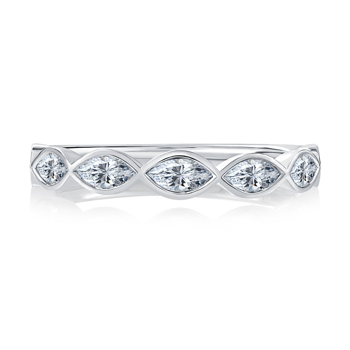 14KT WHITE GOLD DIAMOND BAND .70CT