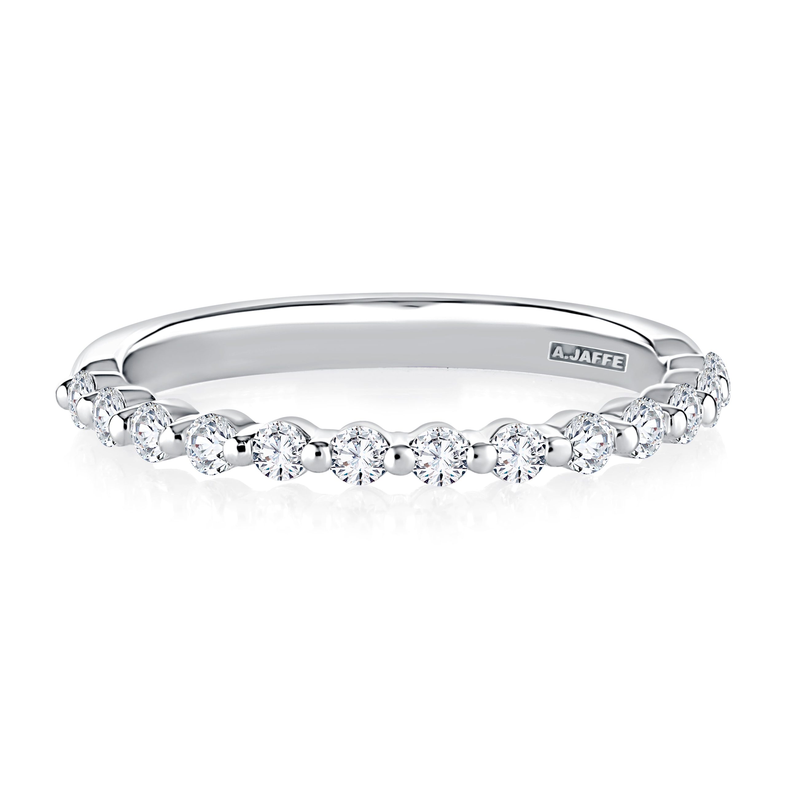 Delicate Halfway Round Diamond Wedding Band