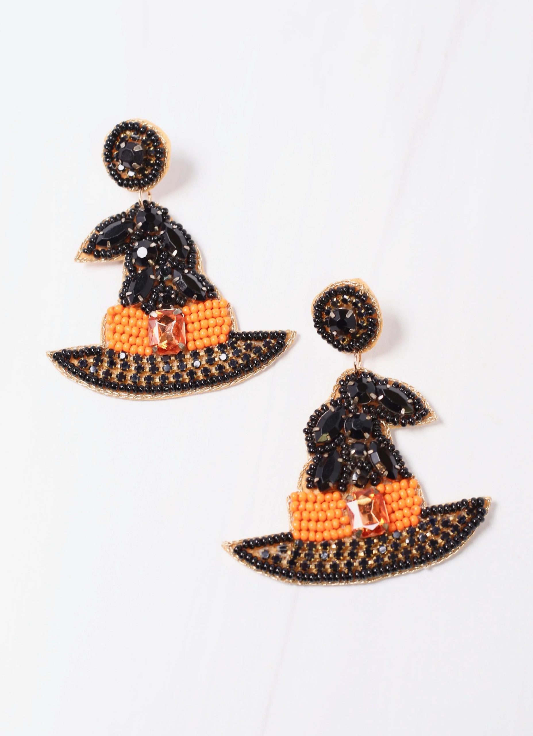 Esmeralda Bejeweled Witch Hat Earring