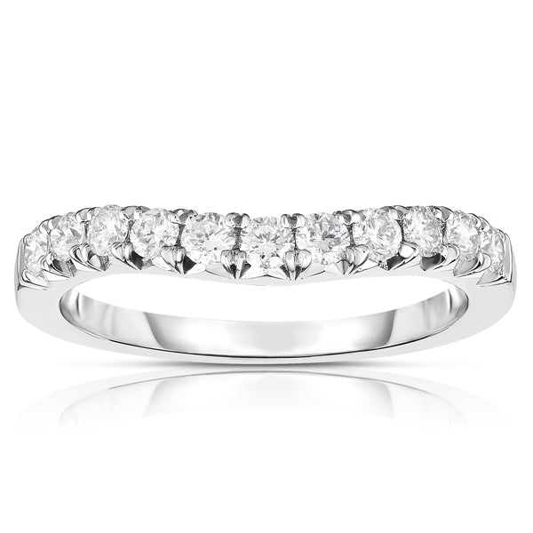 11 Diamond Ring On 14K White Gold