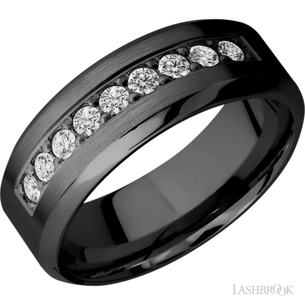 Zirconium with Satin , Polish Finish